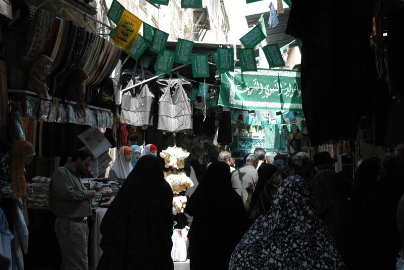 A Souq by the mosque selling religious souvenirs